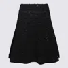 Fabiana Filippi Tweed Effect Flared Skirt In Black