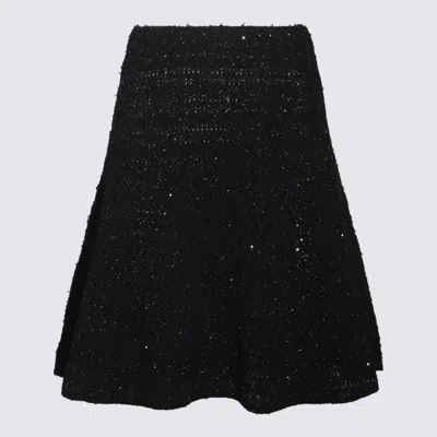 Fabiana Filippi Black Wool Skirt