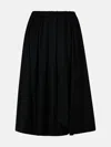 Fabiana Filippi Black Wool Skirt In Black