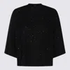 Fabiana Filippi Relaxed Short Sleeve Top With Sequin Embellishments In Black