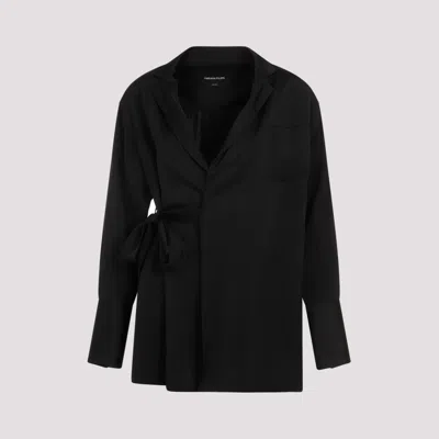 FABIANA FILIPPI BLACK WRAP-AROUND BLAZER