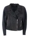 Fabiana Filippi Leather Jacket In Black