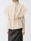 Fabiana Filippi Short-sleeved Cape In Weiss