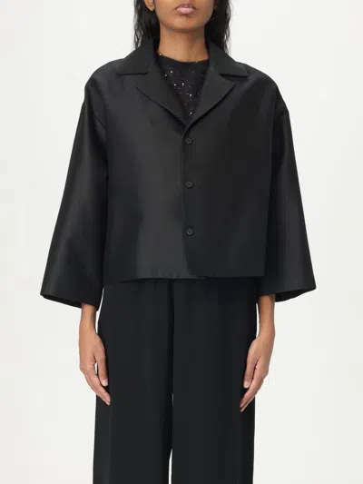 Fabiana Filippi Cotton And Silk Mikado Jacket In Black