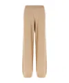 Fabiana Filippi Cropped Wide-leg Pants With Ribbed Waistband And Vertical Seams In Brown