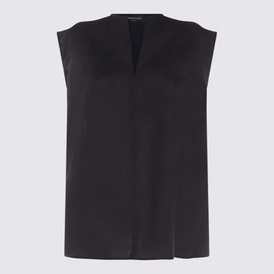FABIANA FILIPPI BLUE LINEN TOP