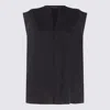 Fabiana Filippi Loose V-neck Sleeveless Top