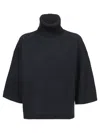 Fabiana Filippi Blue Perforated Sweater In Blue