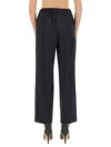 Fabiana Filippi Straight Leg Pants With Refined Silhouette In Black
