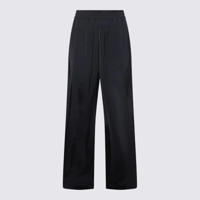Fabiana Filippi Blue Viscose Pants In Black