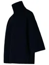 Fabiana Filippi Blue Wool Blend Turtleneck Sweater In Black