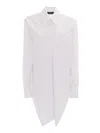Fabiana Filippi Striped Popin Shirt With Crossed Front In White