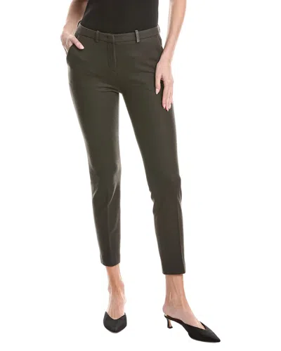 Fabiana Filippi Boiled Jersey Wool-blend Trouser In Black