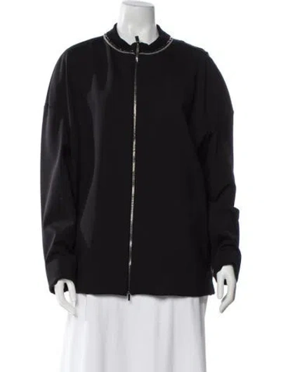 Pre-owned Fabiana Filippi Bomber Jacket In Blue