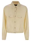 Fabiana Filippi Bomber Jacket With Front Pockets And Diamond Thread