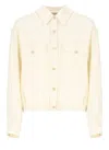 Fabiana Filippi Bomber Jacket With Front Pockets And Diamond Thread