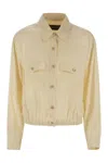 Fabiana Filippi Bomber Jacket With Front Pockets And Diamond Thread