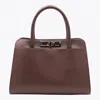 Fabiana Filippi Brown Leather Top Handle Bag
