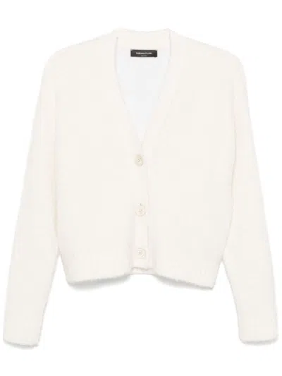 Fabiana Filippi Bouclé Cardigan In Neutrals