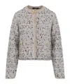 Fabiana Filippi Tailored Textured Jacket In Gray