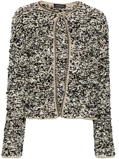 Fabiana Filippi Chic Women's Cardigan For Fall 2024 In Silver
