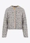Fabiana Filippi Tailored Textured Jacket In Gray