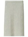 Fabiana Filippi Bouclé Midi Skirt In Grey
