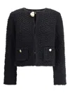 Fabiana Filippi Knitted Jacket In Black