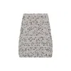 Fabiana Filippi Beige Frayed-knot Donegal Tweed Mini Skirt