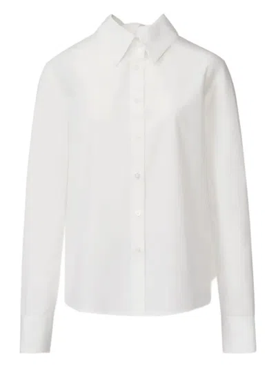 Fabiana Filippi Bow-detail Point-collar Shirt In White