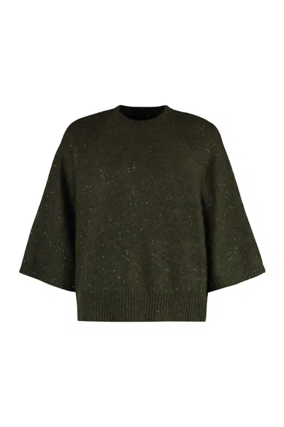FABIANA FILIPPI FABIANA FILIPPI BOXED 3/4 SLEEVE SWEATER
