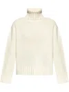 Fabiana Filippi Wool And Silk Blend Turtleneck Sweater In Neutrals