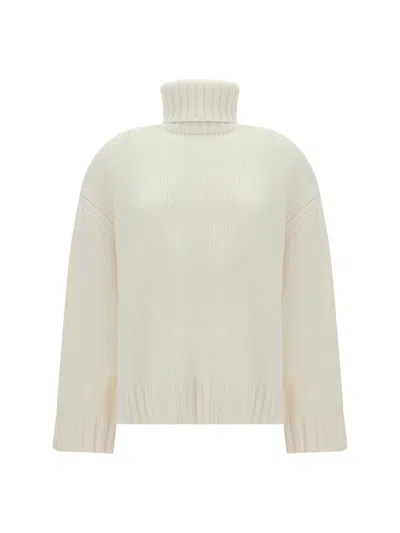 Fabiana Filippi Boxi Turtleneck Sweater In White