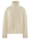 Fabiana Filippi Boxy Turtleneck Sweater In Neutral