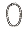Fabiana Filippi Diamond Wire Torchon Necklace In Gray