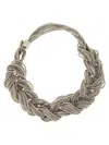 Fabiana Filippi Braided Necklace With Diamond Wire