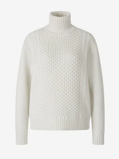 Fabiana Filippi Cable-knit Sweater In Silver