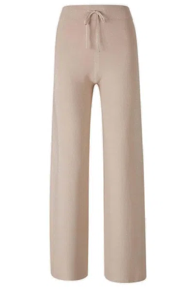 Fabiana Filippi Brilliant Knitted Trousers In Beige