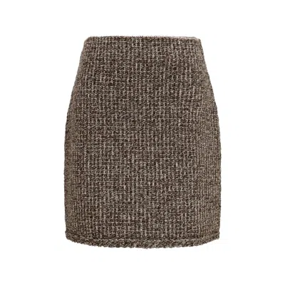 Fabiana Filippi Brown Polyamide Mini Skirt