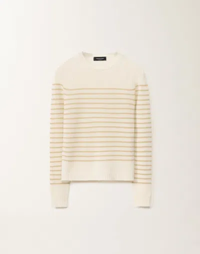 Fabiana Filippi Brushed Cashmere Pullover In Yellow