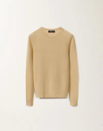 Fabiana Filippi Brushed Cashmere Pullover In Yellow