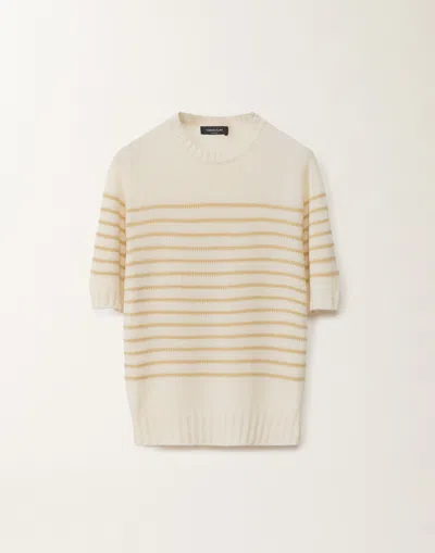 Fabiana Filippi Brushed Cashmere Sweater In Yellow