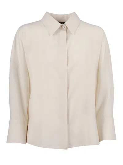 Fabiana Filippi Burro Diamond Thread Cropped Shirt In Neutral