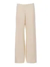 Fabiana Filippi Relaxed Wide Leg Trousers For Everyday Wear In Neutral
