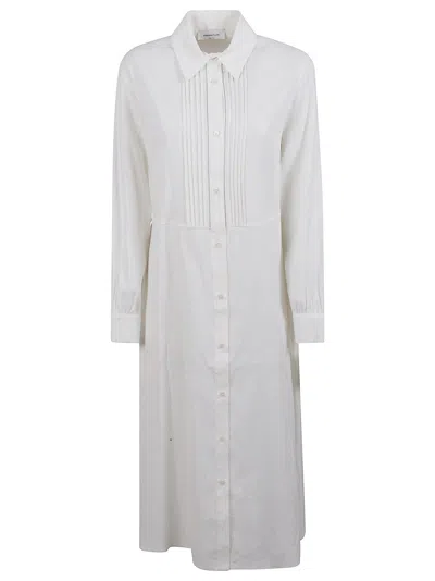 Fabiana Filippi Button-down Midi Dress With Pleated Front