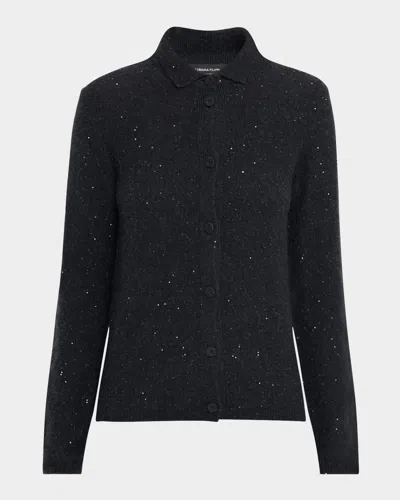 Fabiana Filippi Button-down Sequin Cardigan In Gray