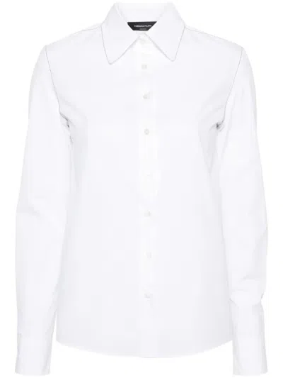 Fabiana Filippi Button-down Shirt With Structured Collar In White