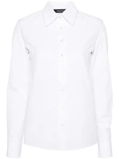 FABIANA FILIPPI BUTTON-DOWN SHIRT WITH STRUCTURED COLLAR