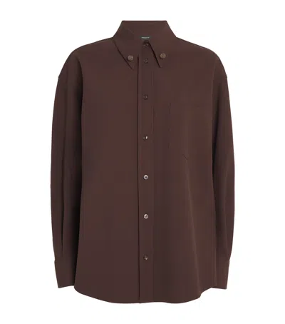 Fabiana Filippi Button-down Tailored Shirt In Brown