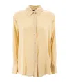 Fabiana Filippi Button-up Crepe Shirt In Nude